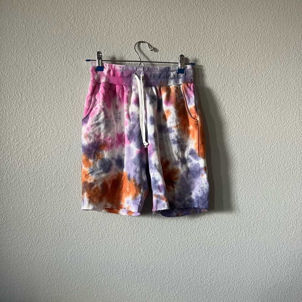 NWOT Neema California Tie Dye Cut Off Sweat Shorts